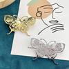 Stainless Steel Butterfly Brooch Gold Color Hollow insect Pattern Brooches Female Coat Dress Badge Women's Jewelry party Gift