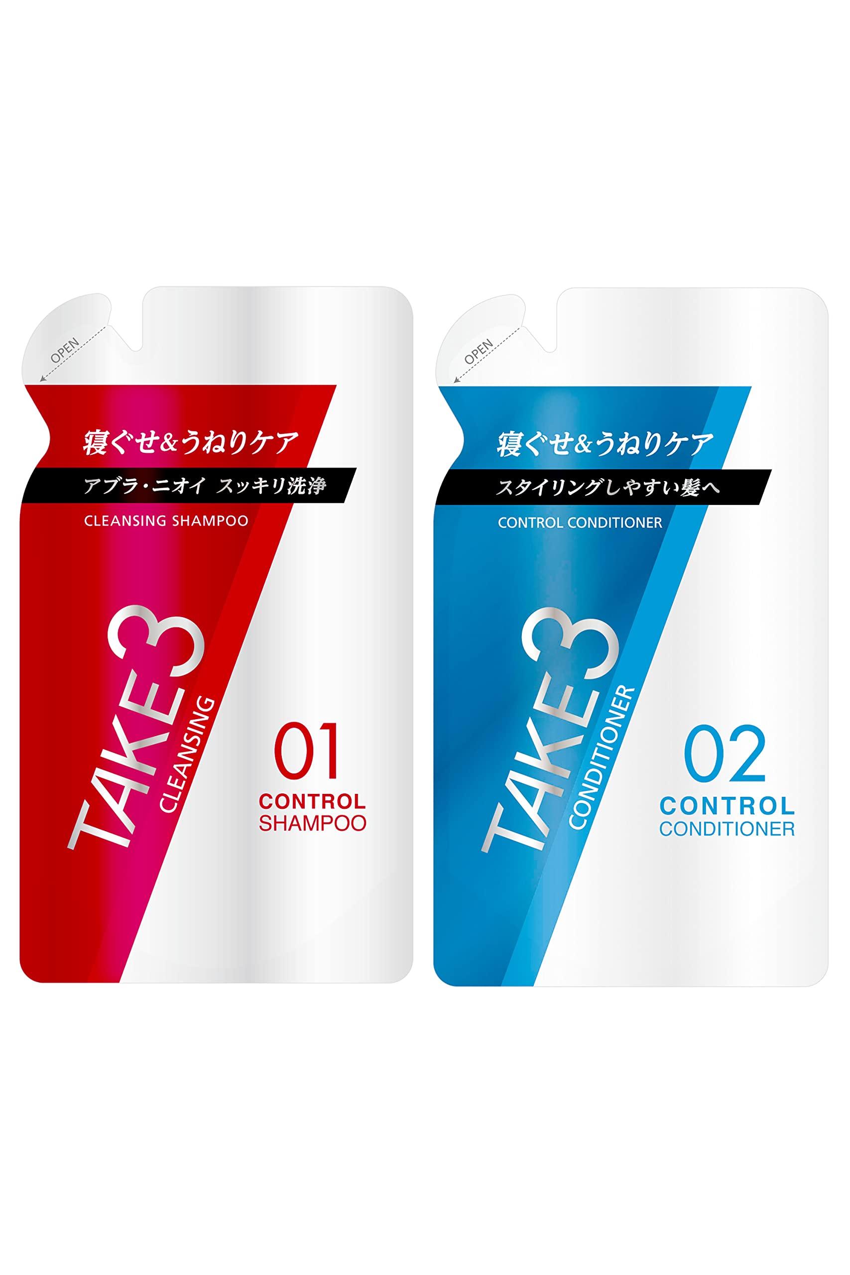 

TAKE3 Control Shampoo Cleansing 320mL Control Conditioner 320g and Conditioner Refill [Refill] & [Refill] (Shampoo Set)