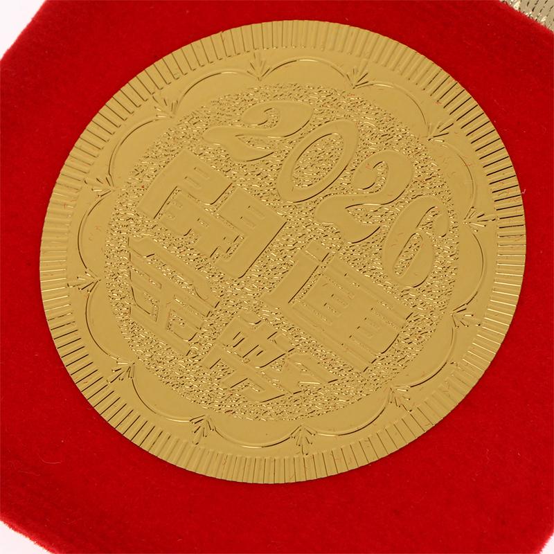 1Pc 2026 Year Of The Horse Chinese Coin With Storage Bag Lucky Animal Horses Commemorative Coins New Year Collection Souvenir