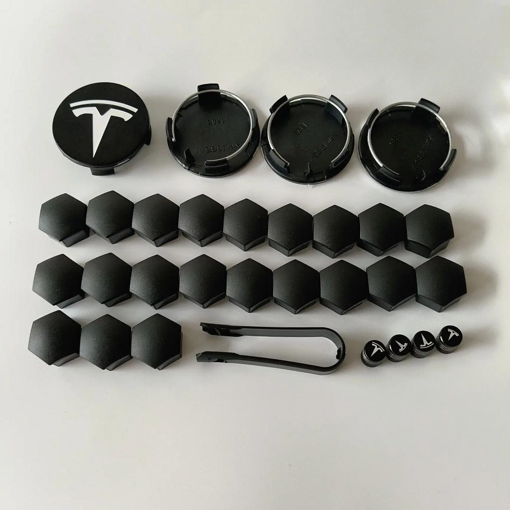 56/57MM 4KS 29KS pre Tesla Model Y Model 3 S/X Prachotesný Kryt Kolesa Stredové Krytky Náboja Kolesa Auta a Skrutky Krytiek Pneumatík Príslušenstvo