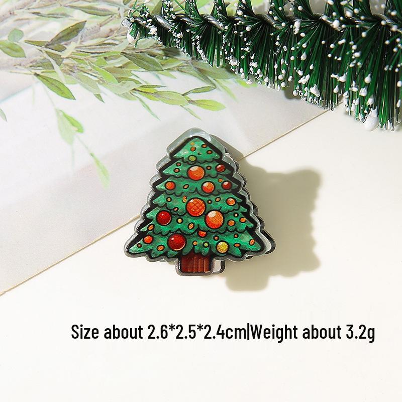 

Святкові шпильки для волосся: Заколки-кігтики «Дід Мороз, Пряниковий чоловічок, Сніговик та Олень»