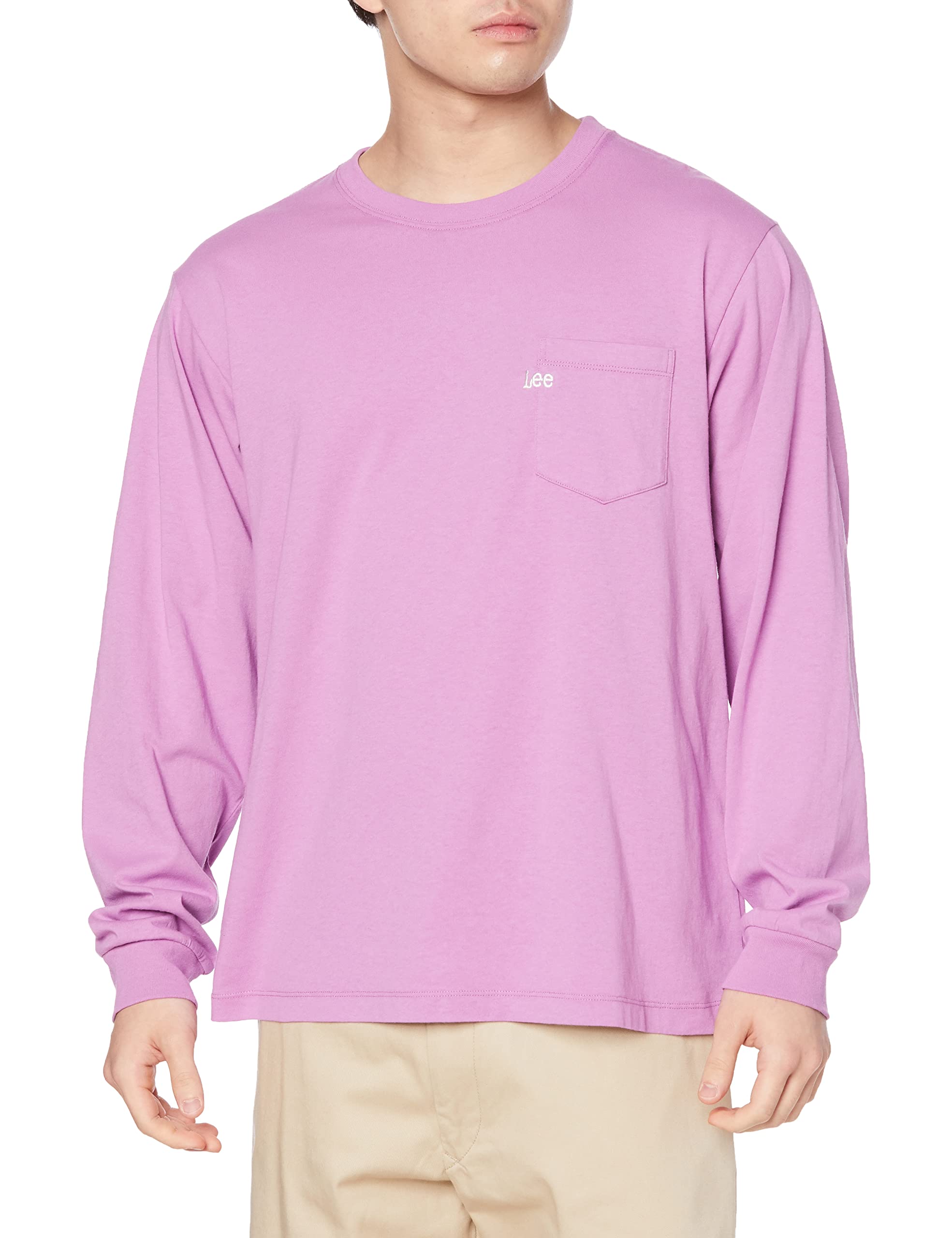 

Lee Official Long Sleeve Pocket PURPLE XL T-Shirt LT3060-107 фиолетовый