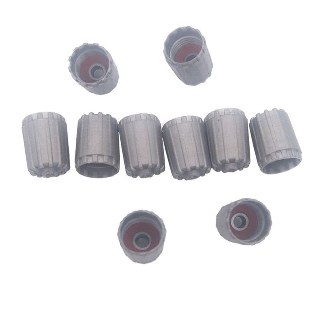 Generic 10 Pcs Car Tire Rim Valve Stem Port Cap Plastic Cover Motorcycle Accessories with Gasket Replacement for Infiniti
