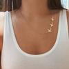 Vintage Three Sparrow Bird Pendant Necklace - Cute Simple Animal Alloy European Accessories