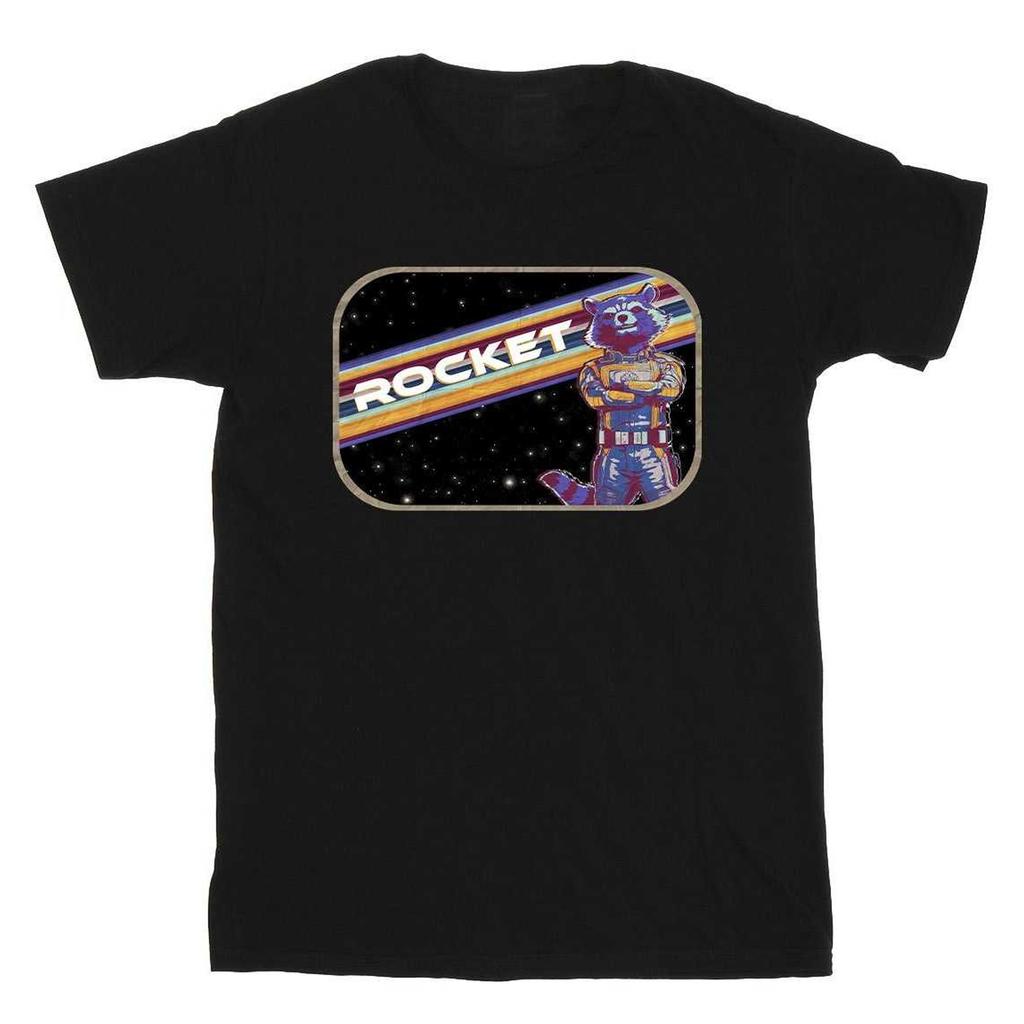 Guardians Of The Galaxy Volume 3 Herren Rocket Raccoon Pose Baumwoll-T-Shirt