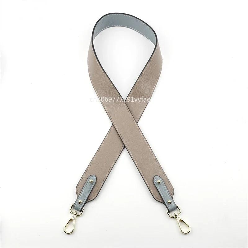 95cm Luxury Genuine Leather Double-sided Bag Strap Wide Shoulder Strap Cross Body Adjustable Belt Replacement Bag Accessories