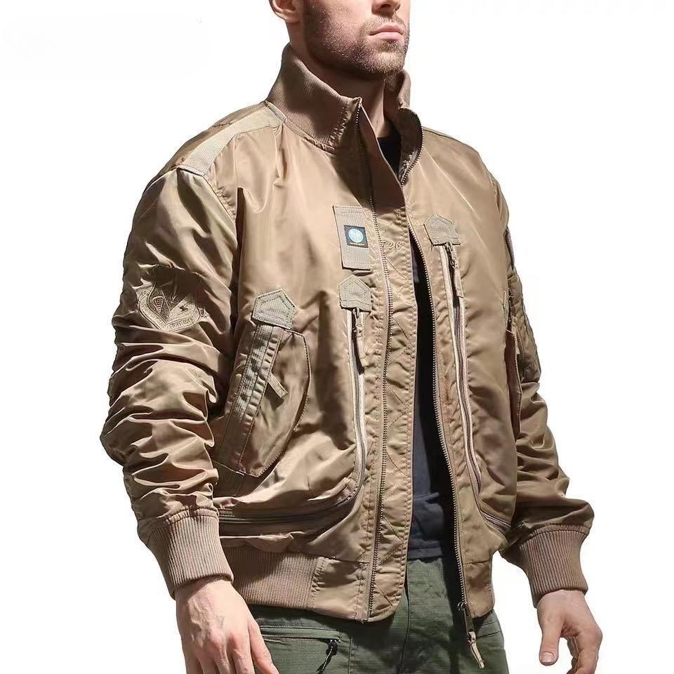 

Куртка Flight Jacket Функциональная мужская водонепроницаемая куртка Повседневная британская одинарная куртка, куртка Pie Overcome M