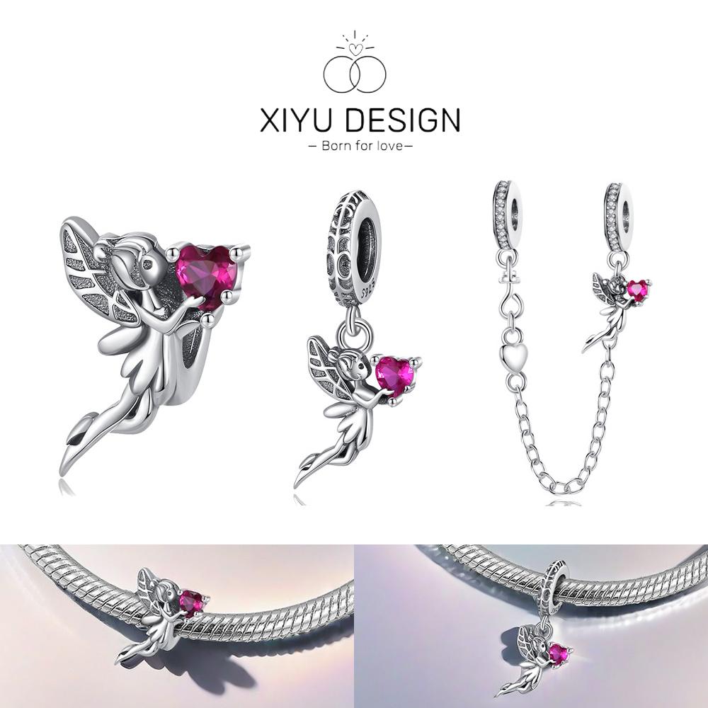 Kupfer Fee Fee Elfen Umarmen Liebe Schmuck Für DIY Original Charm Armband Frauen Gedenktag Geschenke