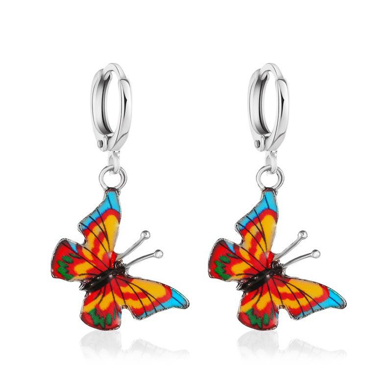 

Красочные серьги-бабочки для женщин - Стильный и креативный нишевый дизайн с бриллиантовыми акцентами