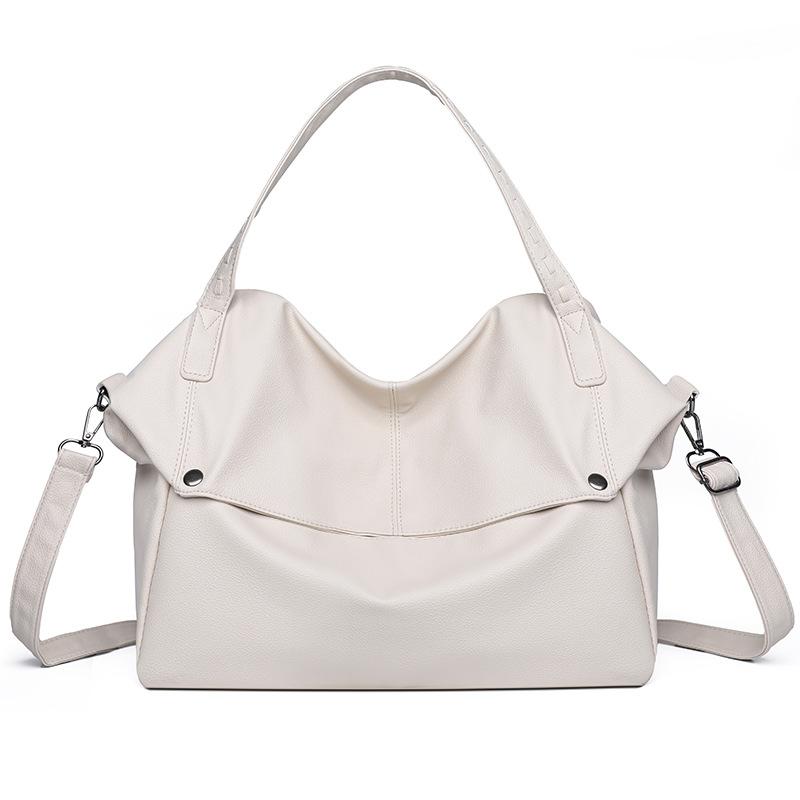 

Large Capacity Solid Color Korean Version Bag, Women s New Fashionable Commuting Bag, Western Style Single Shoulder Bag, Tote Bag