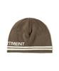 PHYSICAL DEPARTMENT Logo Jacquard Knit Beanie Brown