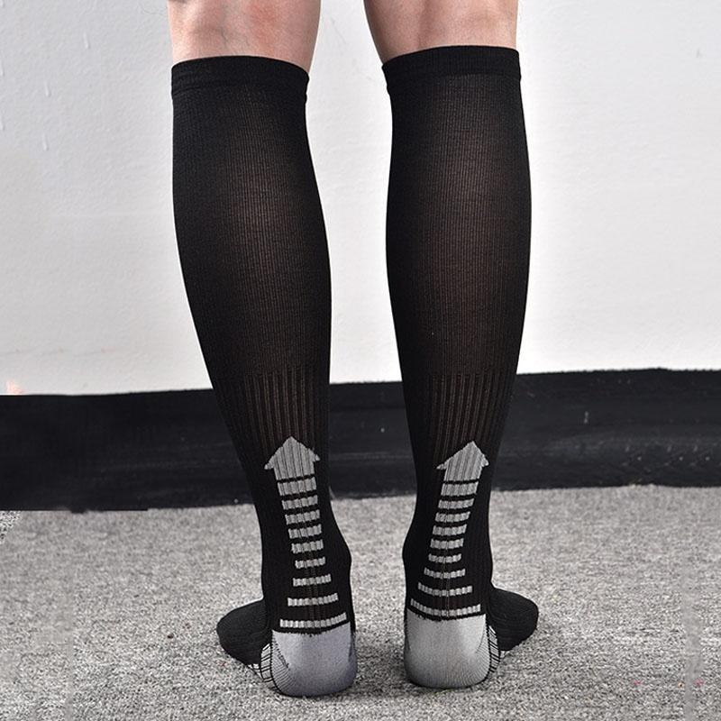Men's Compression Socks Firm Pressure Circulation Knee High Orthopedic Support Stockings Hose Sock H