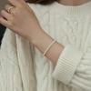 Bracelet Perle Irregulière Forme Spéciale Française Bracelet Femmes Niche Luxe Léger Exquis Doré Demi-Bracelet Bracelet Accessoires