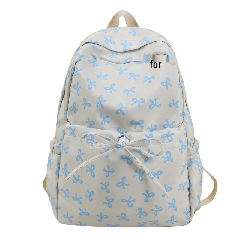 2025 Floral Bowknot Backpack for Students - Versatile & Casual