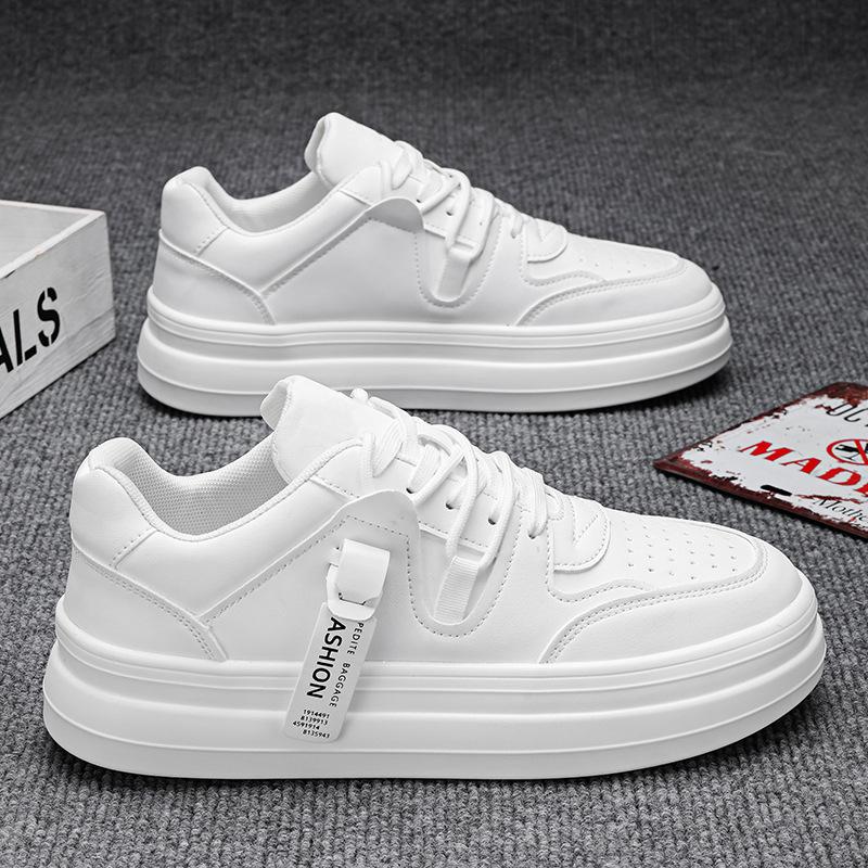 

New Men s Shoes Autumn Green Fashion Interior Height Increase Thick Bottom Casual Shoes Outdoor Sports and Leisure Sneakers 44 белый