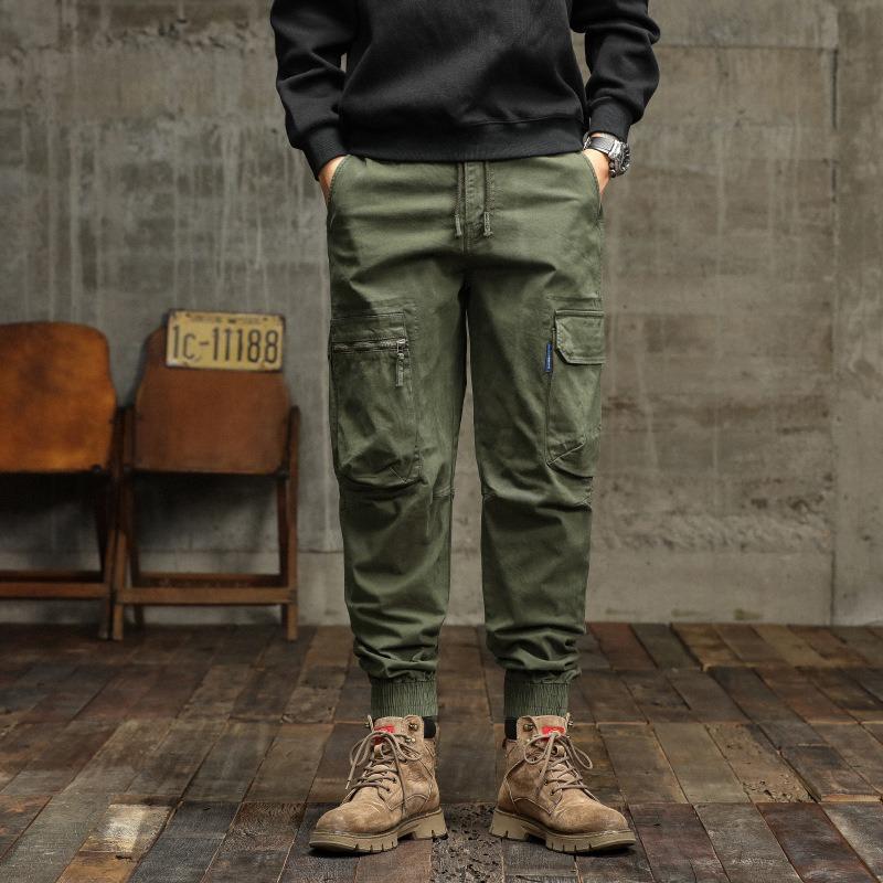 Vintage Overalls Loose Casual Pants Men's Outdoor Sports Trousers Trendy Pants Men's High-end Men's Pants