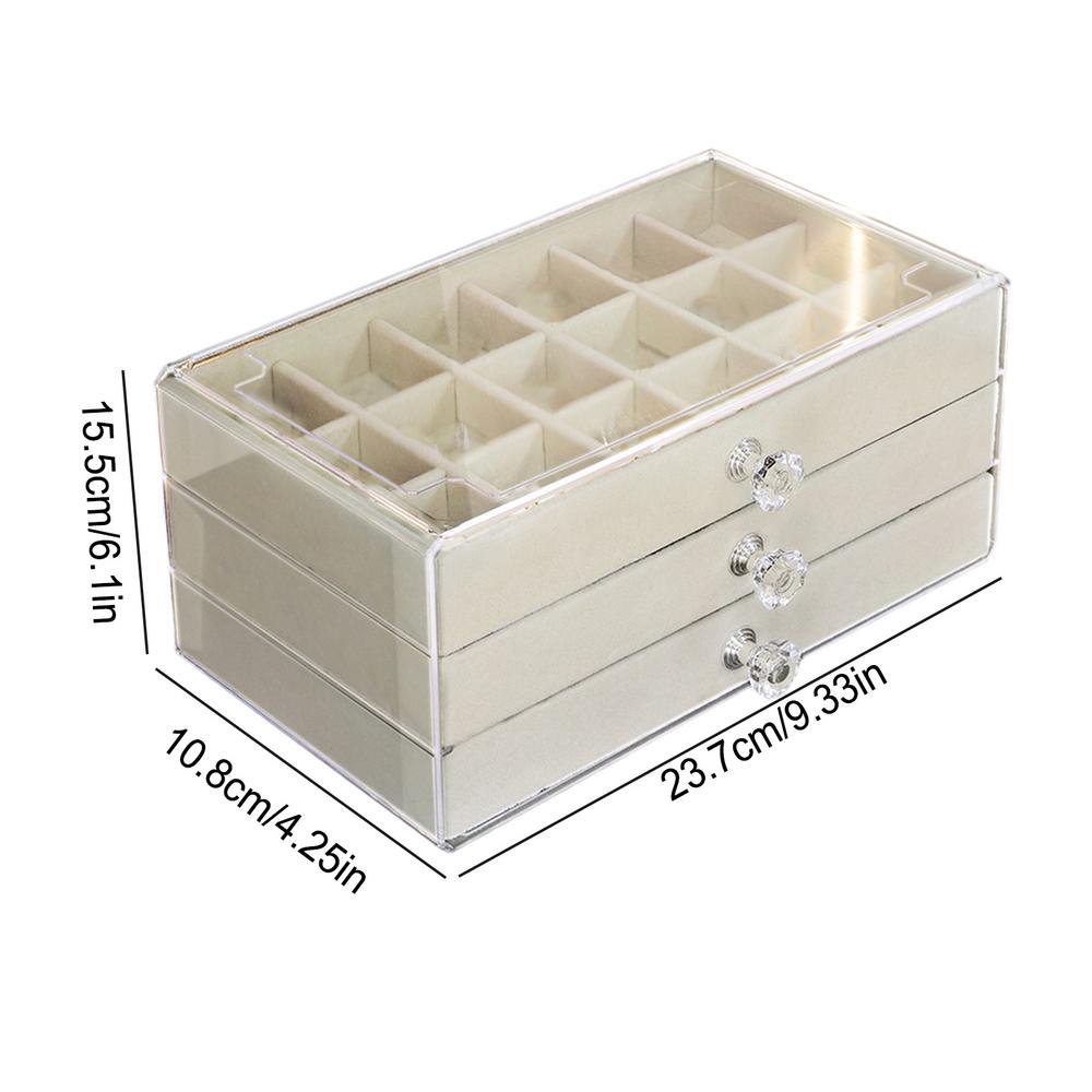 Rock Collection Display Case Crystal Storage And Travel Case 54-Grid Storage Organizer For Fossils Rocks Miniatures Shells