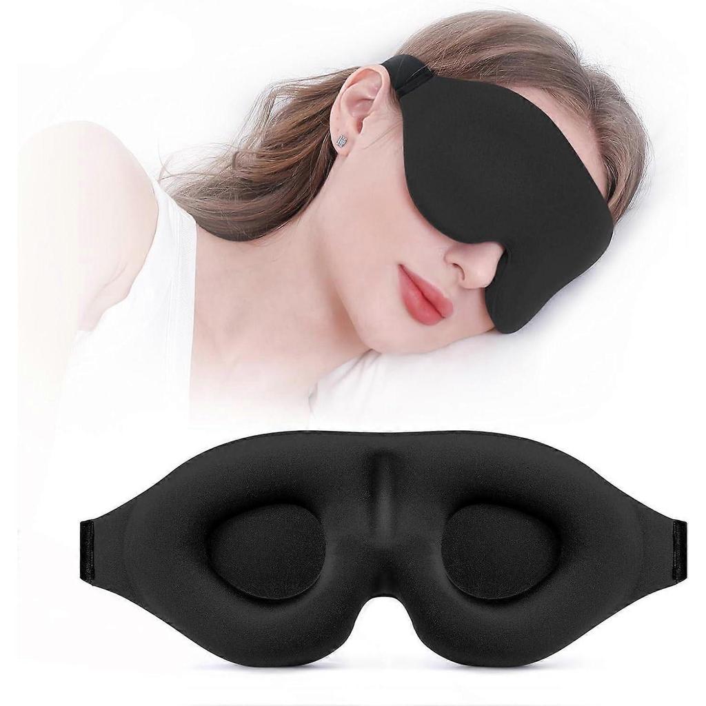 2025 Latest Model Sleep Mask for Side Sleeper, Complete Light Blocking 3D
