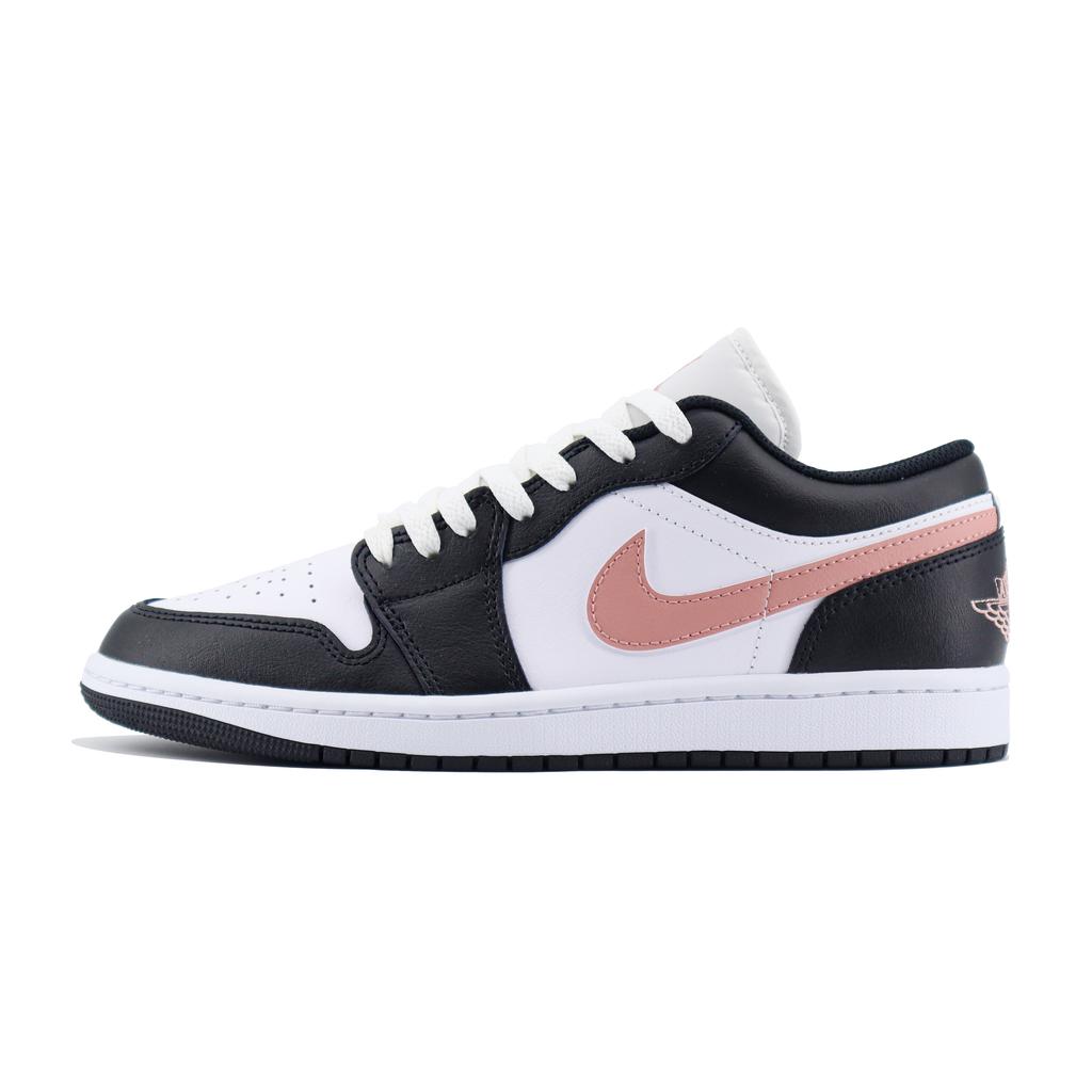 Jordan Air Jordan 1 Low Abrasion Resistant Abrasion Resistant Low top Vintage Basketball Shoes Unisex Black Red 553558-165(Team448-)