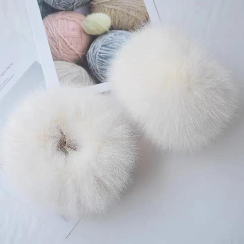 Fluffy Faux Fox Fur Windproof Wrist Warmers
