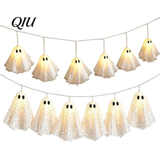 Indoor Outdoor Halloween Decor Glowing Ghost Hanging Decor, Spooky Light Up Ornament for Party Set Scene, Wall Window Decoration, Festive