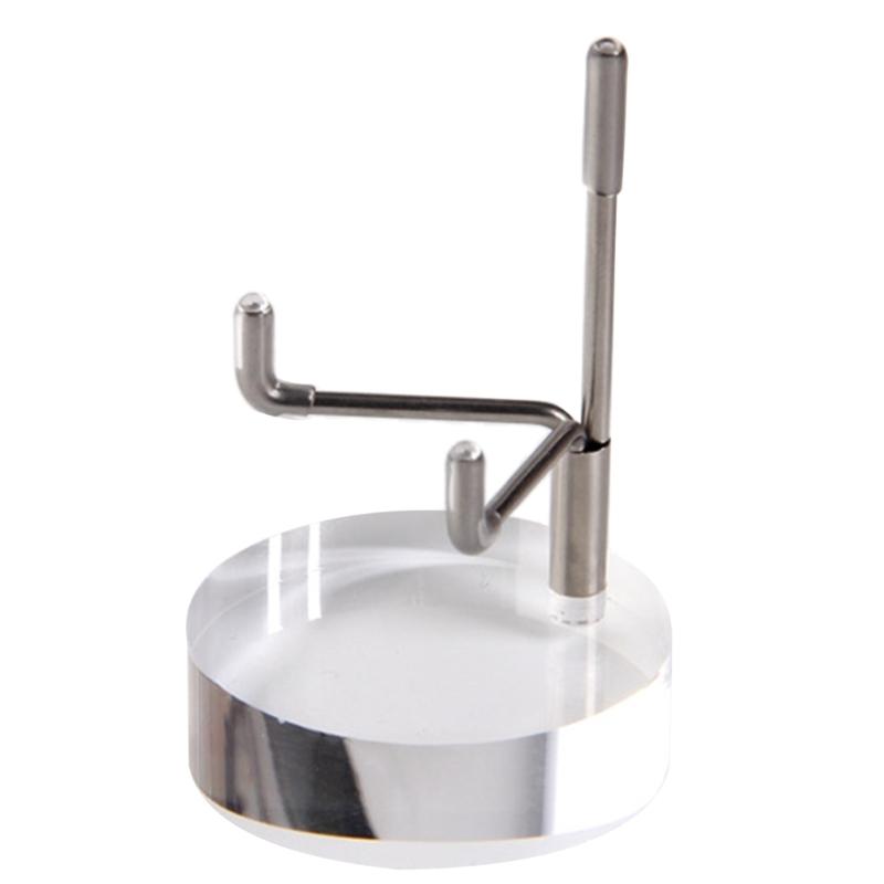 Acrylic Easel Stand with Adjustable Metal Arms Display Rack for Displaying Crystal Mineral Agate Gemstones Collectibles