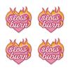 10pcs /Lots Trendy Pattern Letter Slogans Embroidery Patch Diy Pink Cartoon Couple Patch Iron On Patches Sew Stickers Badge Decor 