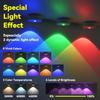 LED nočné svetlo RGB 12-farebné bezdrôtové skrinkové svietidlo Typ-C nabíjateľné diaľkové ovládanie pre osvetlenie izbovej kuchynskej skrinky