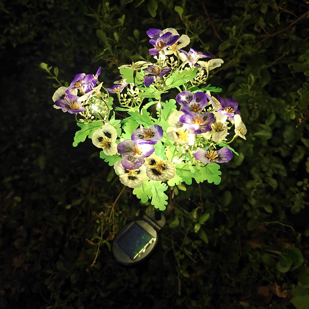 Year of the Horse LED Solar Butterfly Garden Stakes - Waterproof Outdoor Lights