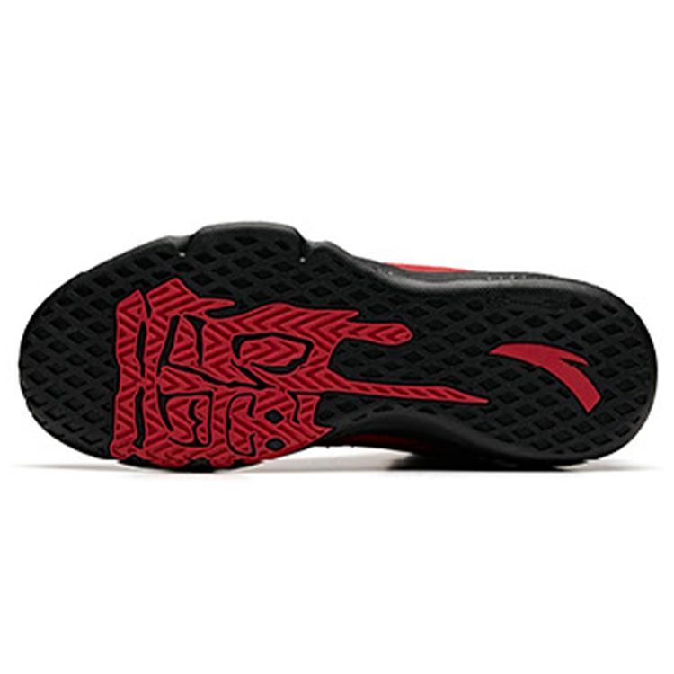 Anta Bastard Cushioning Breathable High Top Basketball Shoes Men's Red Black 91931109-3
