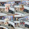 Cartoon Style Plush Toy Pendant With Polyester Fiber For Bag Decoration