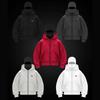 Womens Hooded Zip-Up Sweatshirt Embroidered Streetwear Loose Fit Casual Jacket