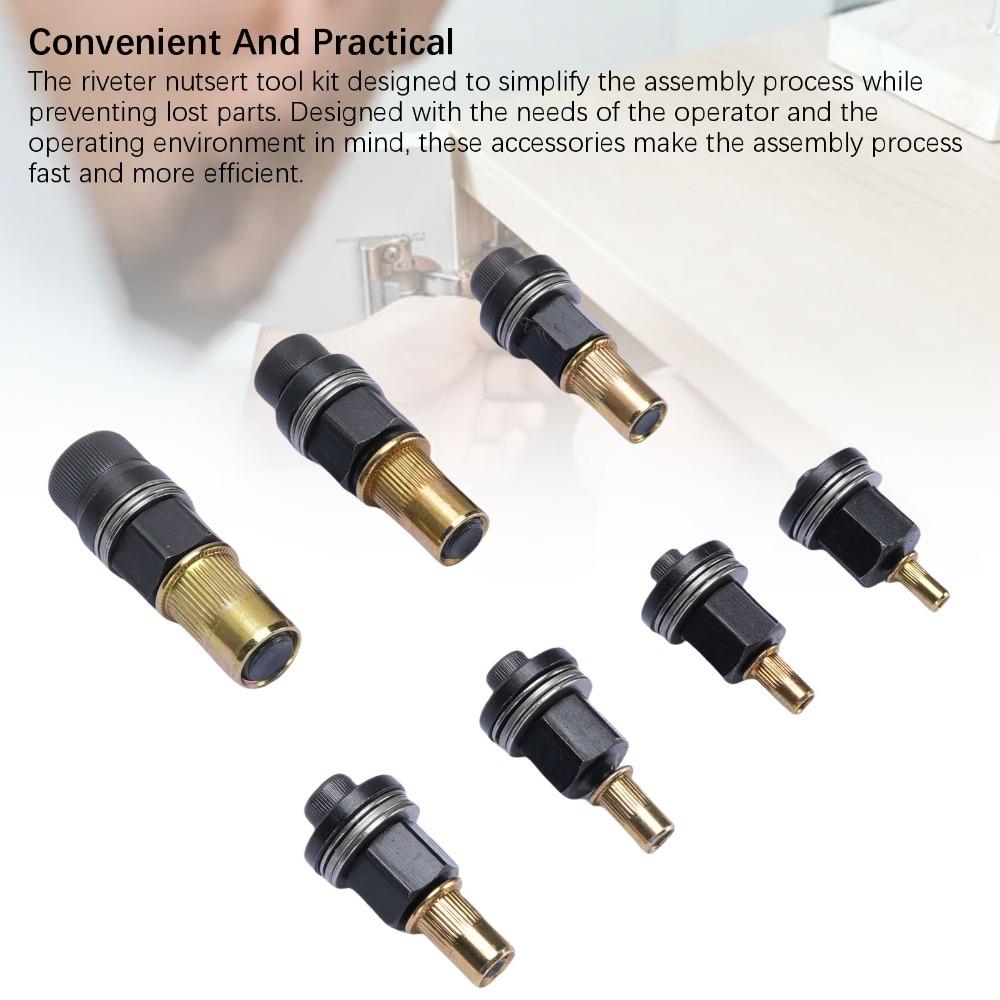 7pcs Manual Operation Rivet Nut Tool Multifunctional Rivet Tool  Automotive Applications