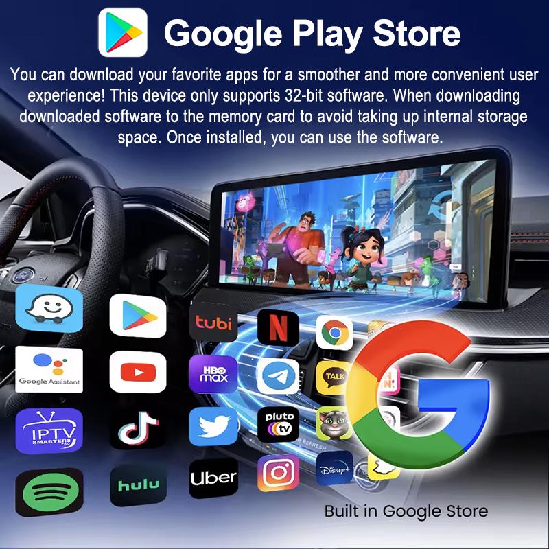 Android 14 5 In1 CarPlay AI Box Wireless Carplay Android Auto Netflix YouTube  Plug & Play For Toyota Hyundai GMC Ford MG VW Kia