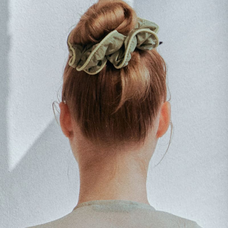 BBYB Noi Woven Scrunchie (Khaki)