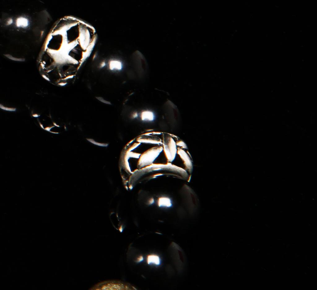 Eightvolume Ev 4Ring Bead Bracelet(Blueish)