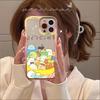 Custodia per telefono Kawaii sumikko gurashi per iPhone 13 14 Pro Max XS XR 12 11 Pro 13 Mini 6 7 8 Plus Copertura posteriore morbida trasparente