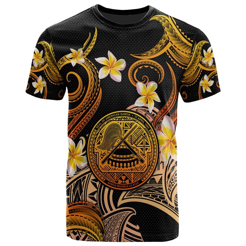 Harajuku 3D American Samoa Happy IndependenceDay Print T Shirt For Men Samoa Flag Emblem