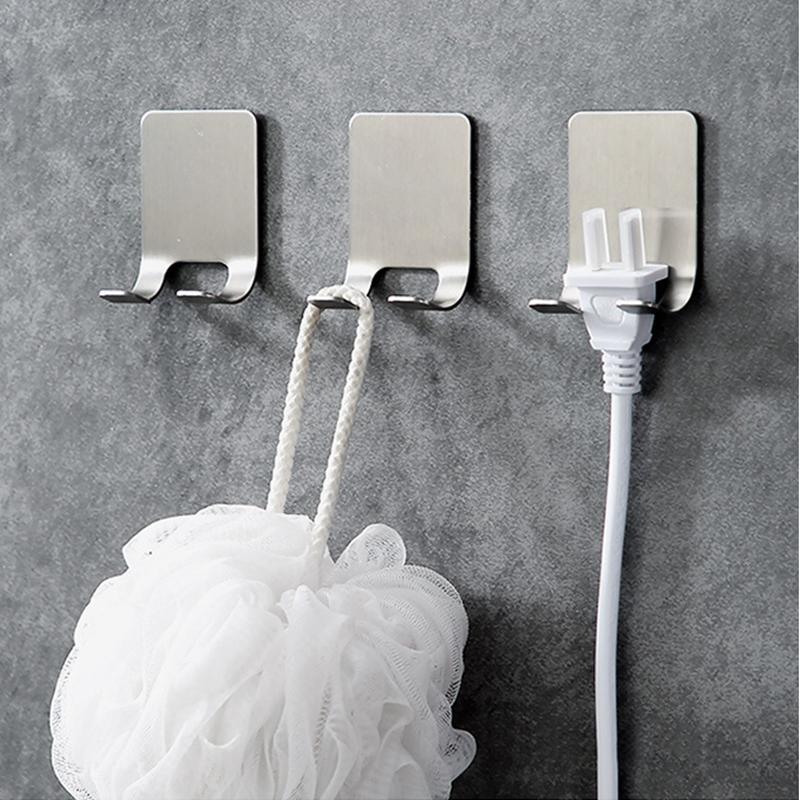 1/2pcs Razor Holder 304 Stainless Steel Men Shaving Shaver Razor Stand Shelf Shaving Razor Storage Rack Bathroom Hook Organizer