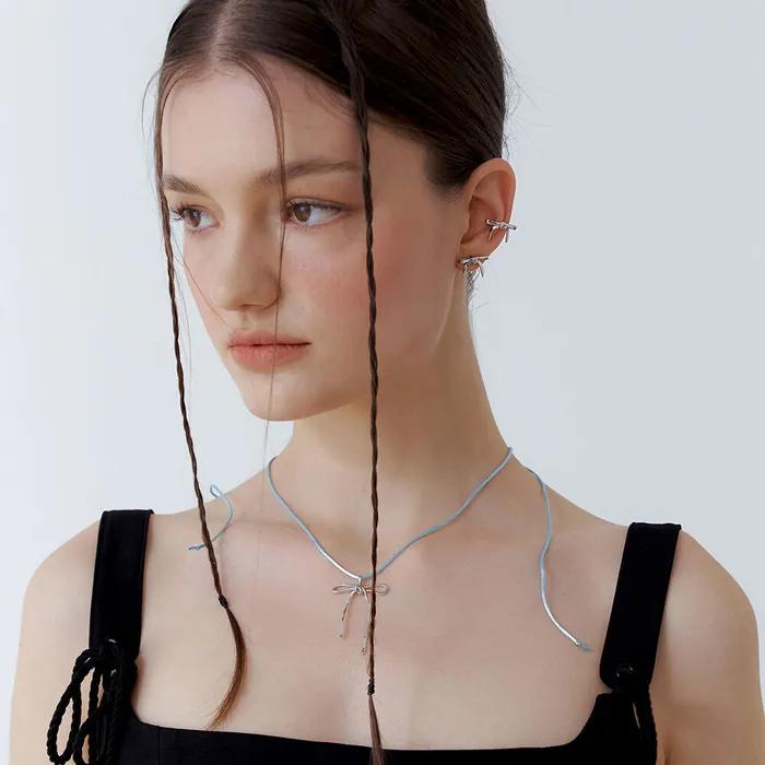 Romance Mini Ribbon Earcuff (2color)