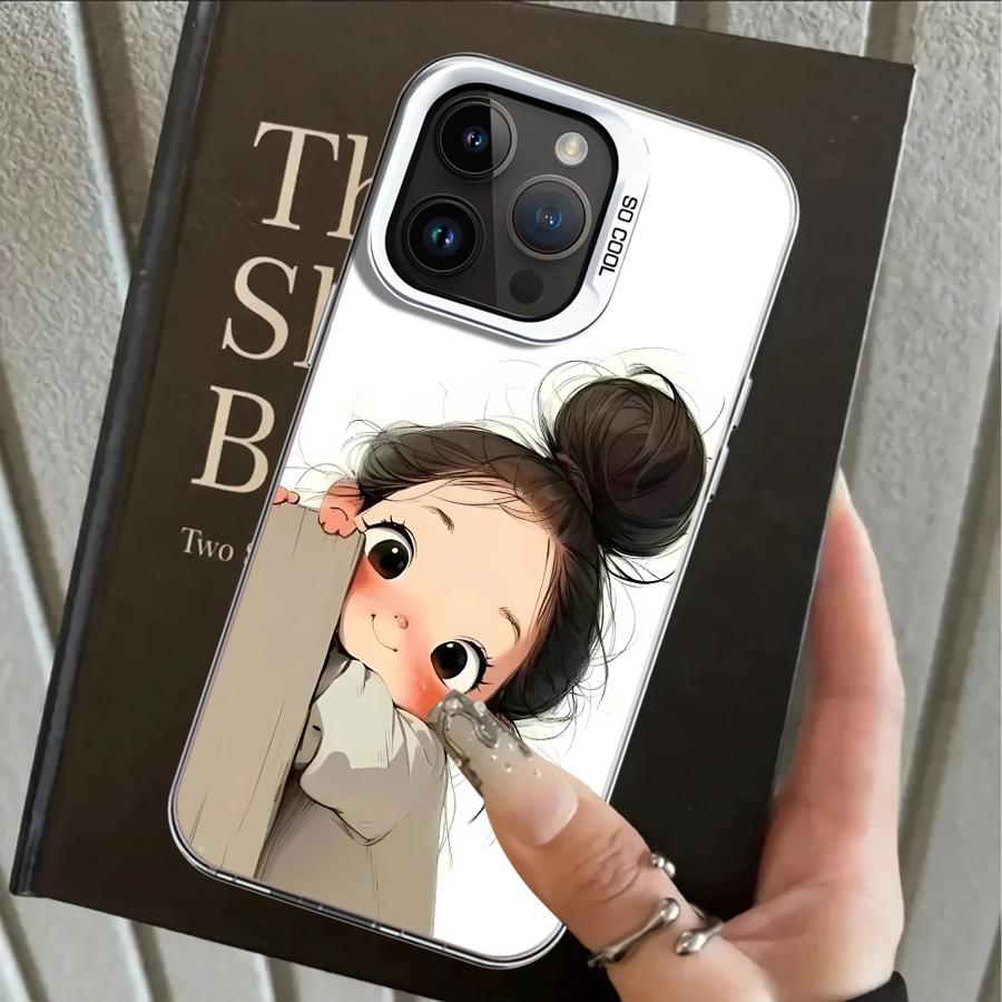 Case for iPhone 17 Pro Max XR 12 14 15 Plus 13 Pro XS Air 16 11 Back Phone Cover Cute Angry Girl