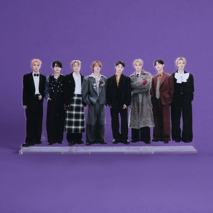 Used MAZZEL Banquet Big Acrylic Stand Members Set of 8