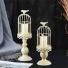 M-Modern-2PCS Metal Iron Art Candlestick Metal Iron Art Candlestick Wedding Party Home Tables Centerpieces Decoration Gold