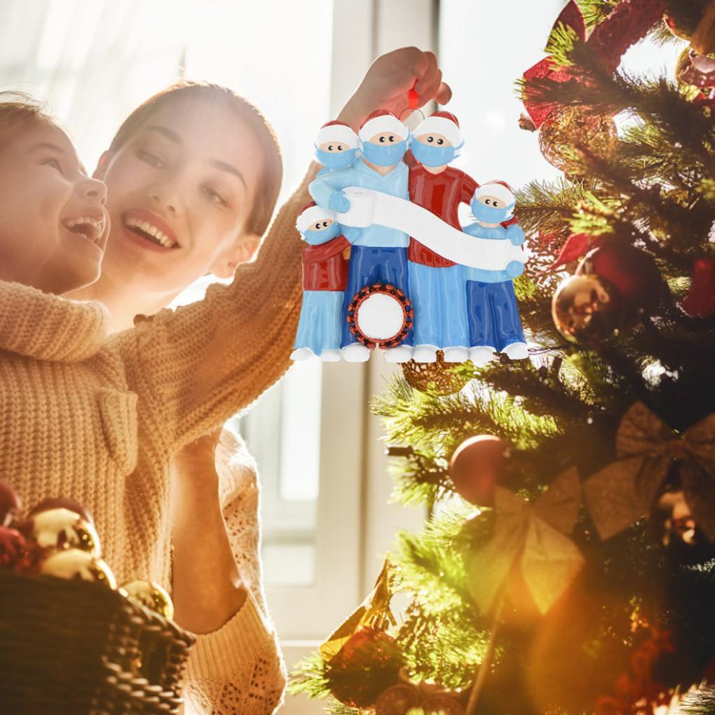 2020 Xmas Christmas Tree Hanging Pendant Ornament ADD Name DIY Family Decoration