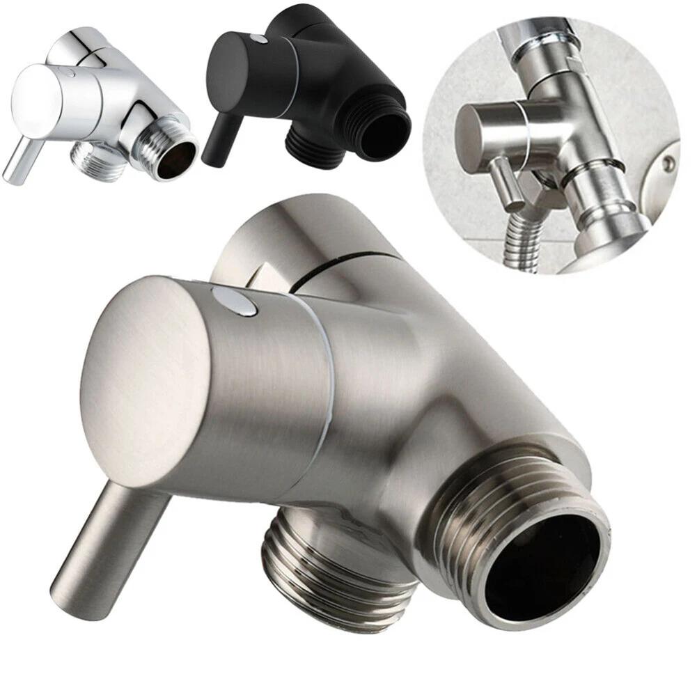 3 Way Shower Diverter Valve with G1/2 Female Inlet and Dual G1/2 Male Outlets for Handheld and Fixed Shower Heads