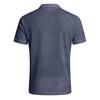 Men's New High-End Nylon Stretch Lapel Zipper Short Sleeve Plaid Casual Sports Golf Shirt