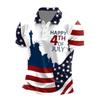 Trendy short-sleeve t-shirt summer flag lapel polo shirt 2026