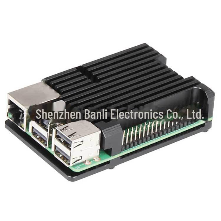 Aluminiumgehäuse für Raspberry Pi 3B+/4B mit zwei Lüftern