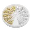 720pcs/set Semi-round Gold and Silver Multi-size Flat-bottom Imitation Pearl Accessories DIY Jewelry Clothing Acrylic Pearl Scrapbooking Embellishment