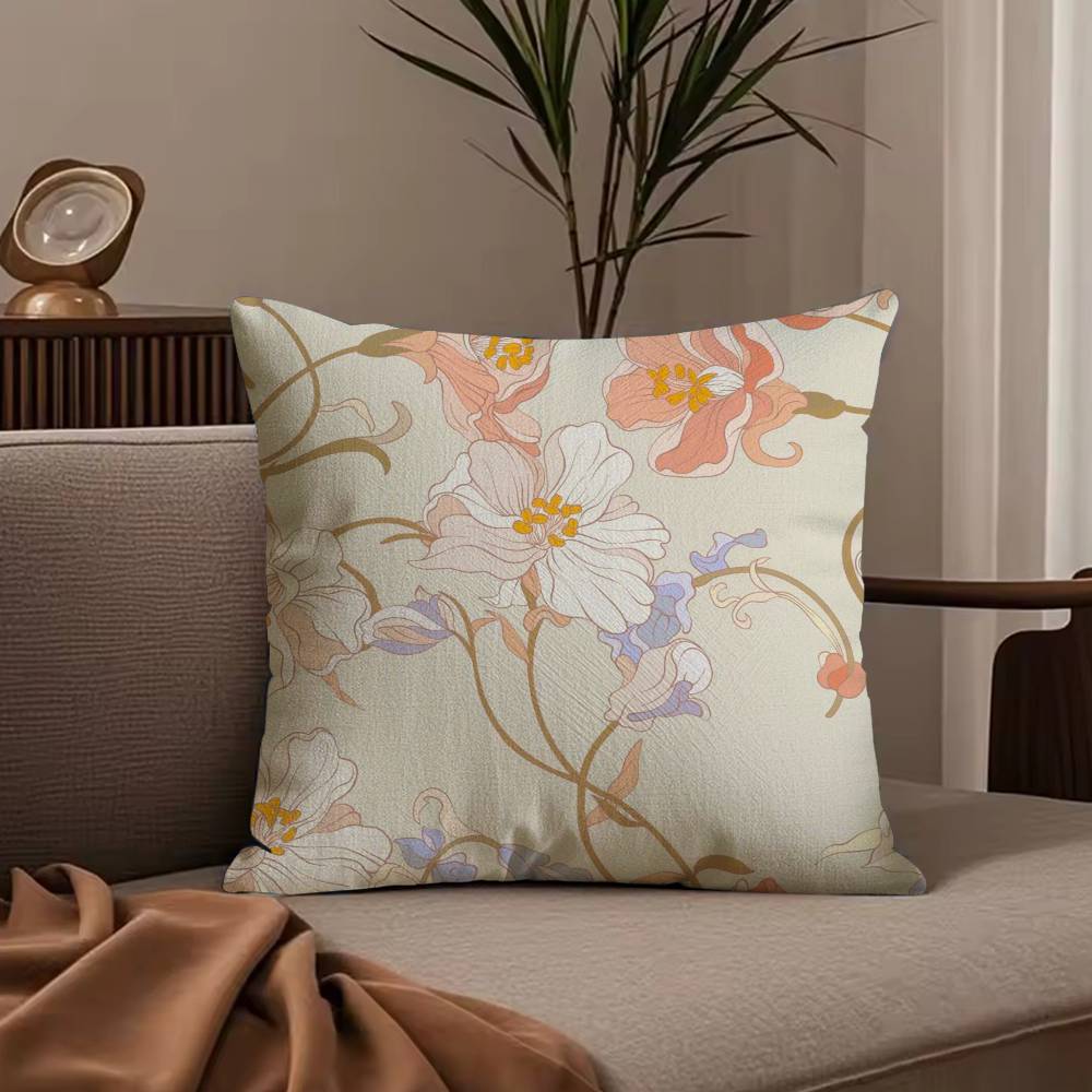 Art P-Painting Flowers Pillow Case null 30X30cm